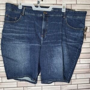 LEE‎ Women's Denim Regular Fit Mid Rise Bermuda Nightly Set Shorts 26W M New